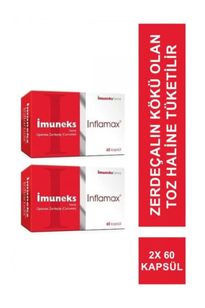 Imuneks Inflamax Optimize Zerdeçal Curcumin 60 Kapsül 2 Adet