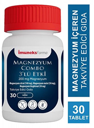 İmuneks Magnezyum Combo 3'lü Etki 30 Tablet 8680176001357