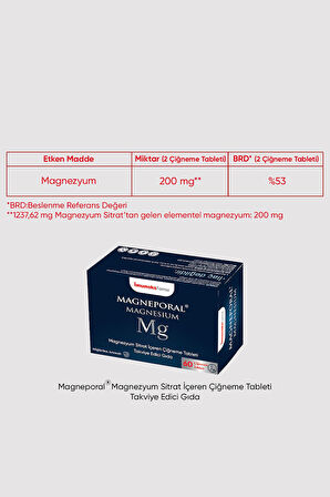 Magneporal®Çiğneme 60'lı Tablet x 3 Adet