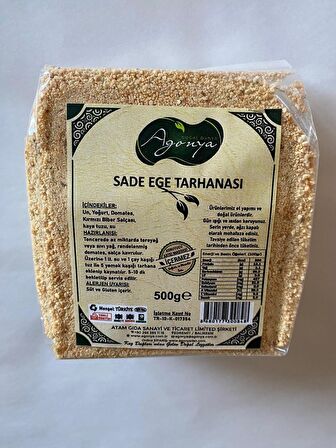 AGONYA Sade Ege Tarhanası 500 g