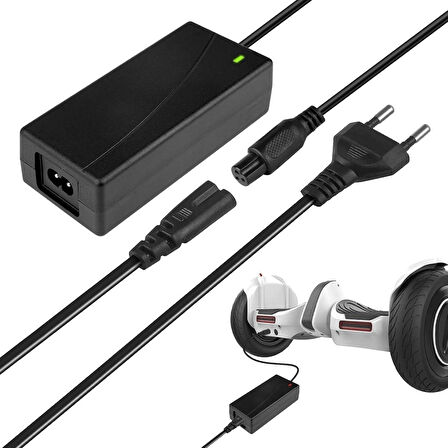 42v 2a Scooter, Hoverboard Kaykay Şarj Aleti Adaptörü Smart Balance/powerway/citymate Uyumlu Adaptör