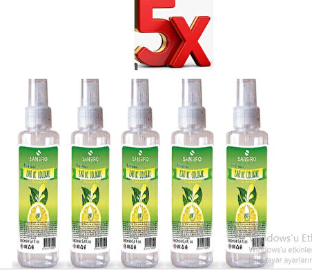 SANSİRO LİMON KOLONYASI 160MLx5ADET
