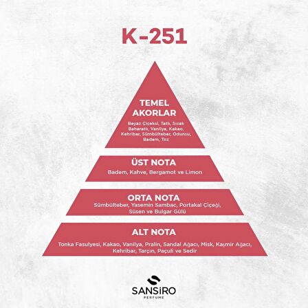 Sansiro K-251 Kadın Parfüm 50ml Edp