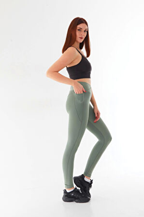 Yeni Sezon Yüksek Bel Sıkılaştırıcı Toparlayıcı Cepli Fitness Gym Training Korse İç Göstermez Tayt