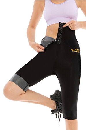 Yeni Sezon Terleten Sıkılaştırıcı Yağ Yakan Toparlayıcı Agraflı Sauna Termal Tayt