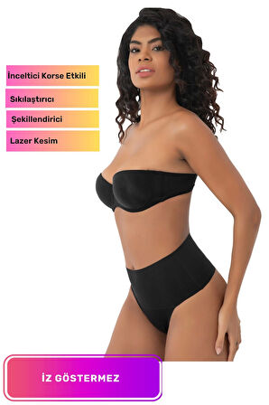 Yeni Seri Kaymaz Kadın Toparlayıcı Sıkılaştırıcı Vücut Şekillendirici Lazer Kesim String Korse