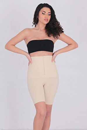 Doğum Sonrası Şekillendirici İz Göstermeyen Sıkılaştırıcı Kadın Fermuarlı Toparlayıcı Klasik Korse