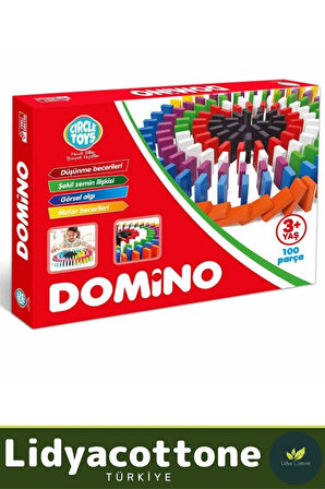 Zeka Geliştirici Eğitici El Göz Koordinasyonu Okul Öncesi Eğitim Renkli Domino 100 Taş