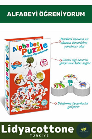 Premium Zeka Geliştirici EğiticiÇocuk El Göz Koordinasyonu Matematik Sayı Rakam Alfabe Puzzle