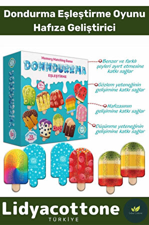 Premium Algıyı Yükselten Eğlendiren Çocuk El Göz Koordinasyonu Dondurma Hafıza Eşleştirme Oyunu