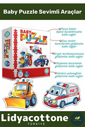 Premium Hafıza Güçlendiren Zeka Geliştirici Eğitici El Göz Koordinasyonu Baby Puzzle Sevimli Araçlar