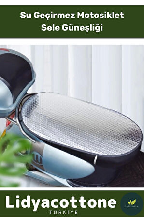 Motosiklet Sele Koruma Güneşliği 60 cm x 35 cm Lastikli Alüminyum Isı Yalıtımlı Hafif Su Geçirmez