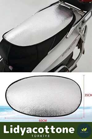 Motosiklet Sele Koruma Güneşliği 60 cm x 35 cm Lastikli Alüminyum Isı Yalıtımlı Hafif Su Geçirmez