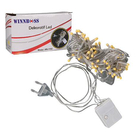Winnboss WN-1182 Gün Işığı 10 Metre Dekoratif Led Yılbaşı Işığı 5 Watt Aydınlatma AC220V
