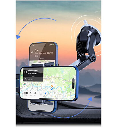 Winnboss Car-03 Büyük Vantuzlu Araç içi Telefon Tutucu