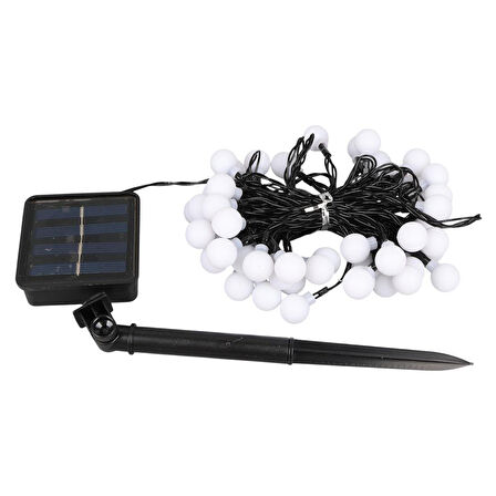 Winnboss EKL-12 7 Metre 50 Top Ledli Renkli 8 Modlu Solar Güneş Enerji Panelli Dış Mekan Aydınlatma Led 5 Watt