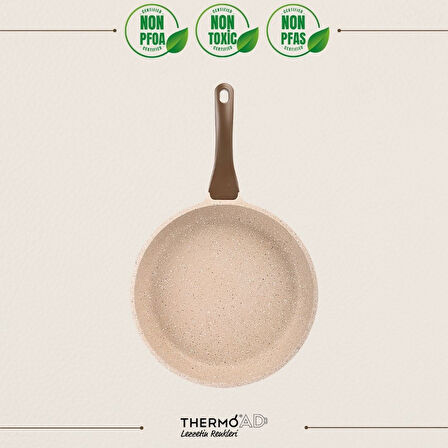 ThermoAD | Tava | 28 cm | Granit Kaplama | Vizon