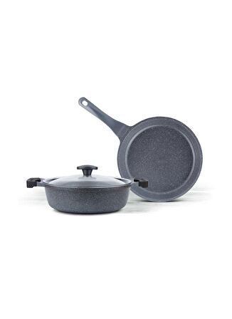 Thermoad Graneu 3 Parça Tencere Tava Seti