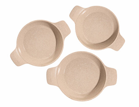 ThermoAD 3'lü Güveç Sahan Set Kapaksız -Vizon