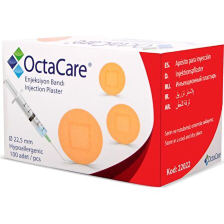 Octacare Enjeksiyon Bandı 22,5 Mm 100 Adet