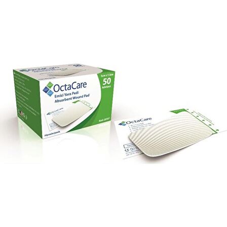 Octacare Steril Emici  Yara Pedi - 5Cm X 7,5Cm - 50 Li Kutu