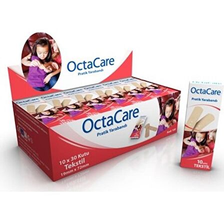 Octacare Yara Bandı Tekstil 10'lu - 30'lu Kutu