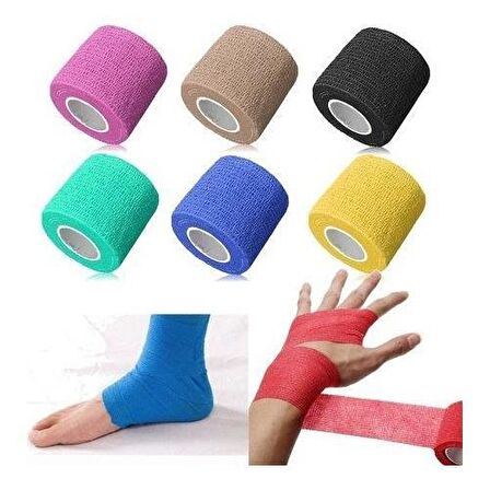 OctaCare Kendinden Yapışkanlı Bandaj 10cm x4,5mt (2 Adet) Siyah RengiOctaCare Kendinden Yapışkanlı Bandaj 10cm x4,5mt (2 Adet) Beyaz Rengi