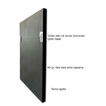 Yağlı Boya Dokulu Tablo Modern Renkli Balerin U05002
