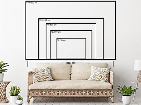 Yağlı Boya Dokulu Tablo Soyut Şehir Manzarası U09010