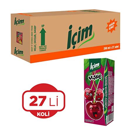 İçim Vişne Aromalı Meyve Suyu 200 ml 27'li