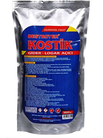 Destroyer Kostik Gider Logar Açıcı 1000 Gram