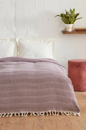 Karaca Home Levi Lila Çift Kişilik Pike