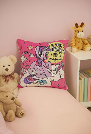 My Little Pony Magical Dekoratif Yastık 45x45 cm | Karaca Home Renkli Çocuk Odası Yastığ