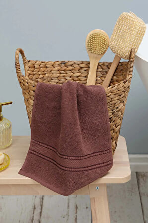 Daily Soft Kahve %100 Pamuk El Havlusu 30x50 Cm