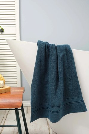 Karaca Home Daily Soft %100 Pamuk Yüz Havlusu 50x90 cm Koyu Petrol