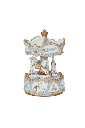 Karaca Home New Year Yılbaşı Carousel Müzikli Hareketli Obje