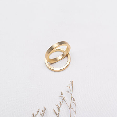 Karaca Home Lana 2'li Gold Peçete Yüzüğü