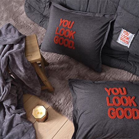 Karaca Home Motto Cotton Comfort Tek Kişilik Antrasit