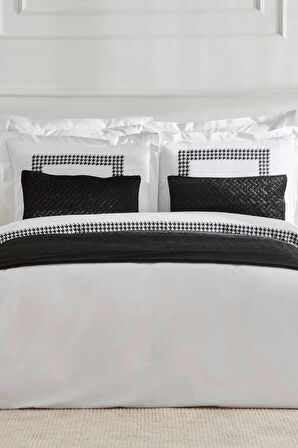 Karaca Home White Collection Bruce Yatak Runner Set Siyah