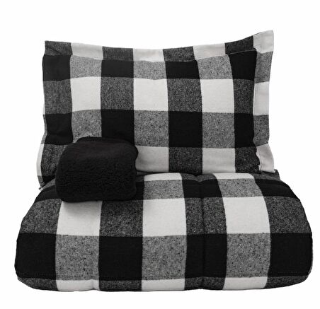 Karaca Home Cozy Comfort Set Çift Kişilik Mountain Siyah/Beyaz