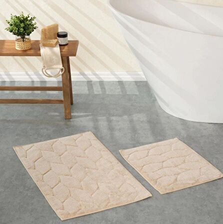 Karaca Home Paspas Set 50x80+50x40 Elegant Vizon