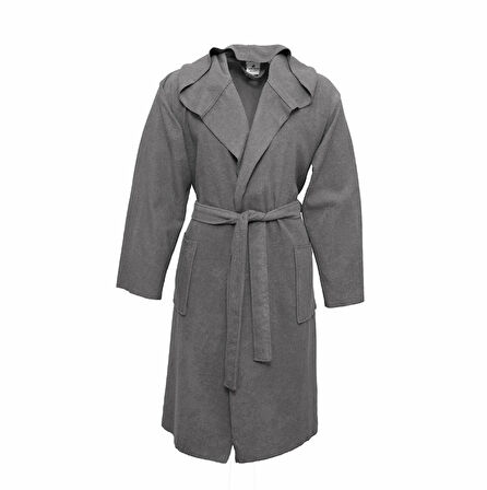 Karaca Home Berlin K. Gri Relax Hooeded %100 Pamuk Bornoz XS/S