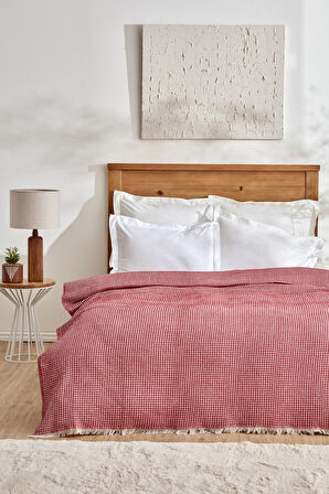Karaca Home Flow Çift Kişilik Waffle Pike 200x230 Cm Kırmızı