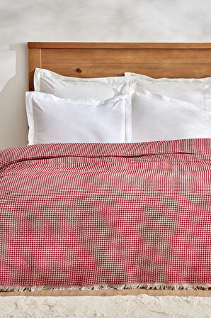 Karaca Home Flow Çift Kişilik Waffle Pike 200x230 Cm Kırmızı