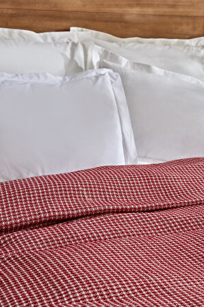 Karaca Home Flow Çift Kişilik Waffle Pike 200x230 Cm Kırmızı