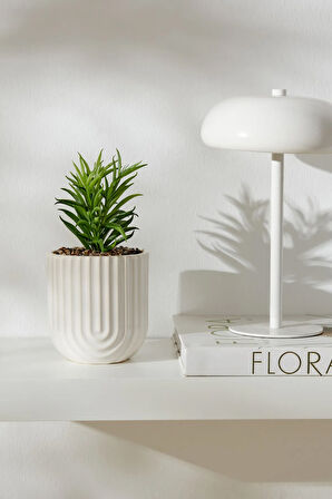 Karaca Home Serena Saksılı Yapay Bitki Beyaz