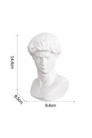 Karaca Home Senator Dekoratif Biblo Beyaz