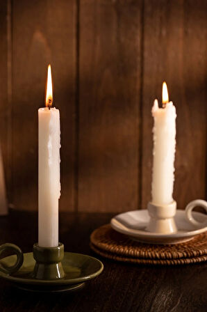 Karaca Home Fay Dekoratif Mumluk Beyaz