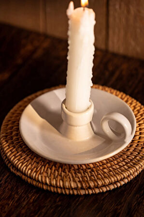 Karaca Home Fay Dekoratif Mumluk Beyaz