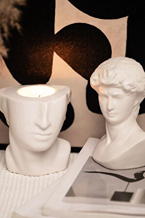 Karaca Home Daring Dekoratif Mumluk Beyaz